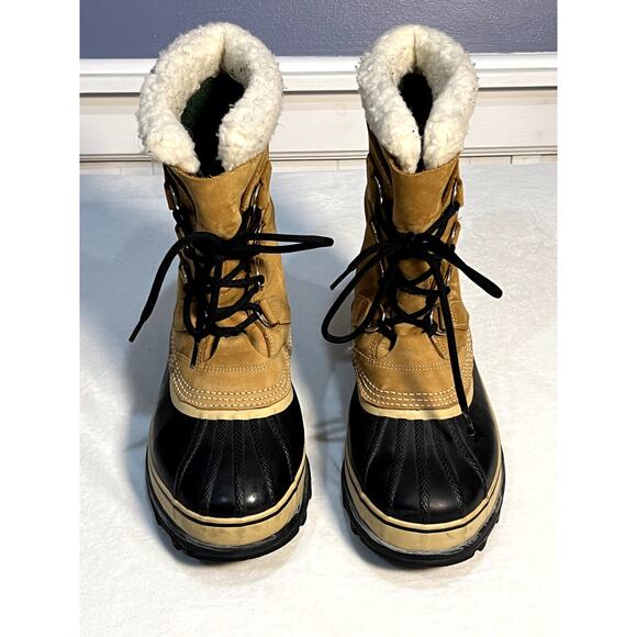Sorel Mens Caribou Snow Winter Boot Size 9 - Like New! - Picture 1 of 8